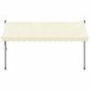 vidaXL Markise Einziehbar Creme 350x150 cm Stoff und Stahl