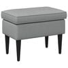 vidaXL Hocker Hellgrau 55 x 35 x 41 cm Stoff
