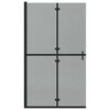 vidaXL Walk-in Duschwand Schwarz 110 x 6.5 x 190 cm
