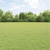 vidaXL Zaun mit Pfosten Silber 0,4 x 10 m Stahl