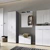 Germania Schuhbank GW-Rimini 75x40x48 cm Graphit und Wei&szlig;
