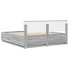 vidaXL Bettrahmen Graues Sonoma 200 x 200 cm Holzwerkstoff