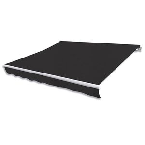vidaXL Manuelle Markise 3 x 2,5 m Anthrazit 100% Polyester