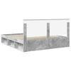 vidaXL Bettrahmen mit Kopfteil Beton 180 x 200 cm Massives Kiefernholz