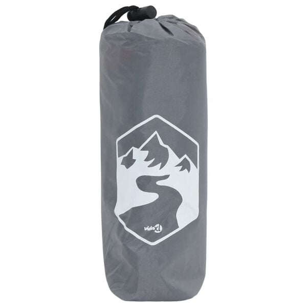 vidaXL Regenponcho mit Kapuze 2-in-1-Design Grau und Orange 223x145 cm