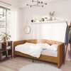 vidaXL Tagesbett mit Matratze USB Braun Samt 90x200 cm