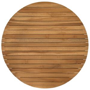 vidaXL Tischplatte &Oslash; 70 x 3,5 Rund Massives Teakholz Natur