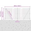 vidaXL Zaunpfosten Grau 50 x 1 m (25 mm Maschenweite) Stahl und PVC