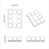 vidaXL Spiegelleuchten 12 pcs Wei&szlig; 4,5 x 4,5 x 4,8 cm Kunststoff