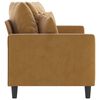 vidaXL 2-Sitzer-Sofa Braun 140 cm Samt