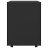 vidaXL Rollschrank Schwarz 60x53x72 cm Holzwerkstoff