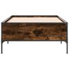 vidaXL Bettgestell R&auml;uchereiche 75x190 cm Holzwerkstoff und Metall