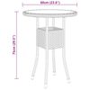 vidaXL 3-tlg. Garten-Bistro-Set Poly Rattan Grau