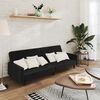 vidaXL Schlafsofa 2-Sitzer Schwarz Samt