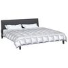 vidaXL Winterbettdecke Silber 200 x 220 cm Satin und Mikrofaser