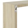 vidaXL W&uuml;rfelregale 2 Stk. Wei&szlig; und Sonoma-Eiche 30x15x30 cm