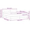 vidaXL Boxspringbett mit Matratze Dunkelgr&uuml;n 160 x 200 cm Samt