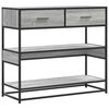 vidaXL Konsolentisch Grau Sonoma 90x35x80 cm Holzwerkstoff