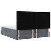 vidaXL Aufbewahrungsbett mit Matratze Dunkelgrau 200 x 200 cm Samt
