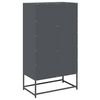 vidaXL Highboard Anthrazit 68x39x123 cm Stahl
