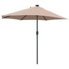vidaXL Garten-Sonnenschirm Taupe 294 x 150 x 224 cm