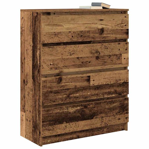 vidaXL Sideboard Altholz-Optik 80x35x99 cm Holzwerkstoff