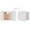 vidaXL 6-tlg. TV-Schrank-Set Wei&szlig; Holzwerkstoff