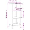 vidaXL Sideboard Hochglanz-Wei&szlig; 34,5x32,5x90 cm Holzwerkstoff