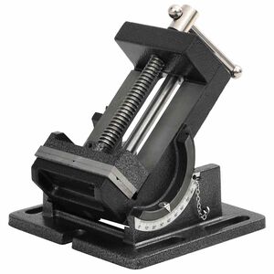 vidaXL Maschinenschraubstock Kippbar Handbetrieben 110 mm