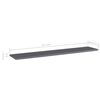 vidaXL B&uuml;cherregal-Bretter 4 Stk. Hochglanz-Grau 100x20x1,5 cm