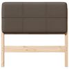 vidaXL Gepolstertes Kopfteil mit Kopfteil Braun und Taupe 80 cm