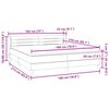 vidaXL Boxspringbett mit Matratzen Schwarz 180x210 cm Samt