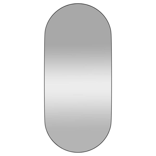 vidaXL Wandspiegel Schwarz 45x100 cm Oval