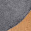 vidaXL Kunstschaffell Teppich Tafalla Anthrazit &Oslash; 160 cm Polyester