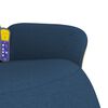 vidaXL Massagesessel mit Fu&szlig;teil Blau Stoff