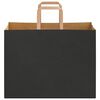 vidaXL Papiertragetaschen 50 Stk. mit Henkeln Schwarz 32x17x25 cm