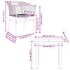 vidaXL 3-teiliges Garten-Esszimmer-Set Braunes Polyrattanglas