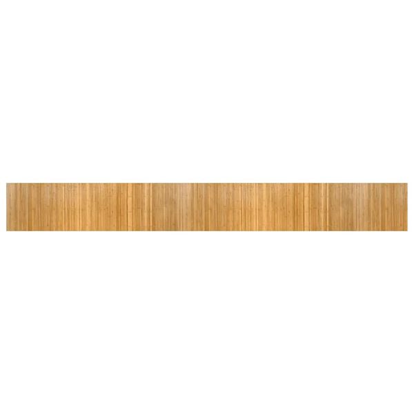 vidaXL Teppich Rechteckig Natur 60x500 cm Bambus
