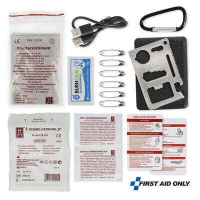 FIRST AID ONLY Notfall-Set mit Campinglampe Outdoor