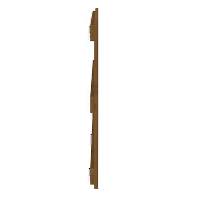 vidaXL Wand-Kopfteil Honigbraun 204x3x60 cm Massivholz Kiefer