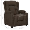 vidaXL Relaxsessel Dunkelbraun Stoff