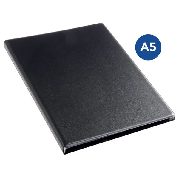 rillstab Sichtbuch A5 30 H&uuml;llen Schwarz