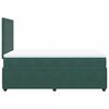 vidaXL Boxspringbett mit Matratze Dunkelgr&uuml;n 120x200 cm Samt