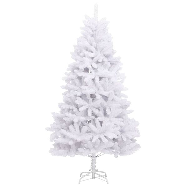 vidaXL K&uuml;nstlicher Weihnachtsbaum Klappbar mit St&auml;nder Wei&szlig; 300 cm