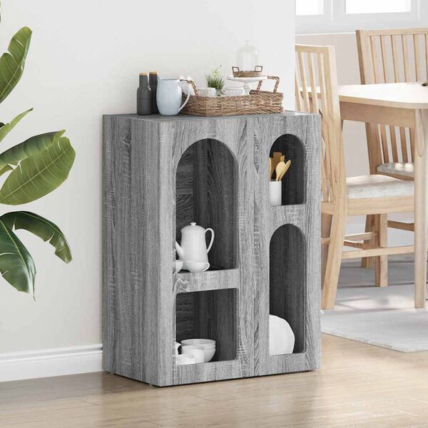vidaXL Sideboard Graues Sonoma 59 x 35 x 80,5 cm Holzwerkstoff