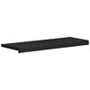 vidaXL Fensterbank Schwarz mit Holzmaserung 60 x 35 x 4,5 cm PVC