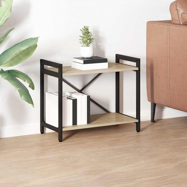 vidaXL B&uuml;cherregal Sonoma-Eiche 60 x 30 x 50 cm Holzwerkstoff