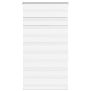vidaXL Doppelrollo Wei&szlig; 75x150 cm Stoffbreite 70,9 cm Polyester