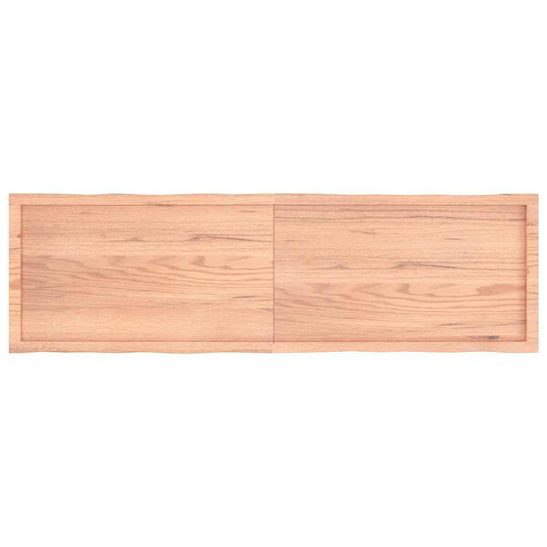 vidaXL Tischplatte 180x50x(2-6) cm Massivholz Behandelt Baumkante