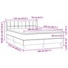 vidaXL Boxspringbett mit Matratze Rosa 140x210 cm Samt